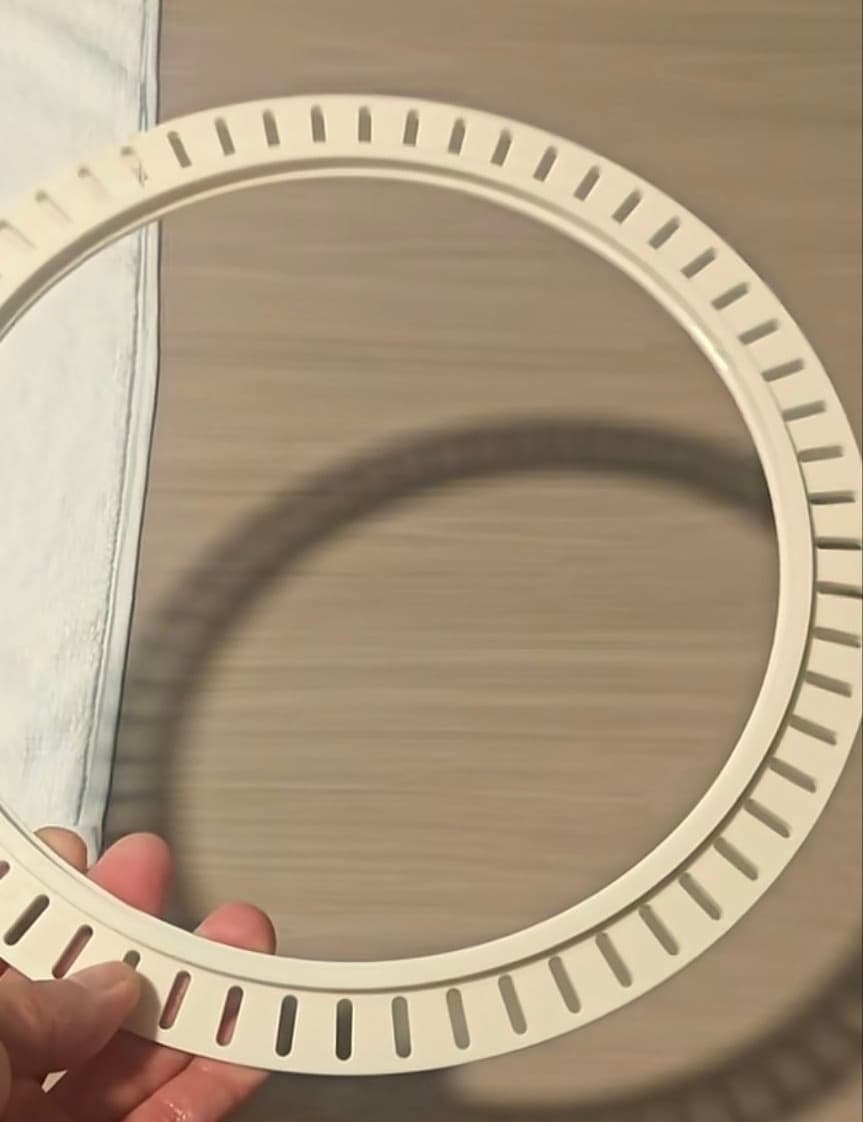 Custom machinable ceramic structural ring with drilled features