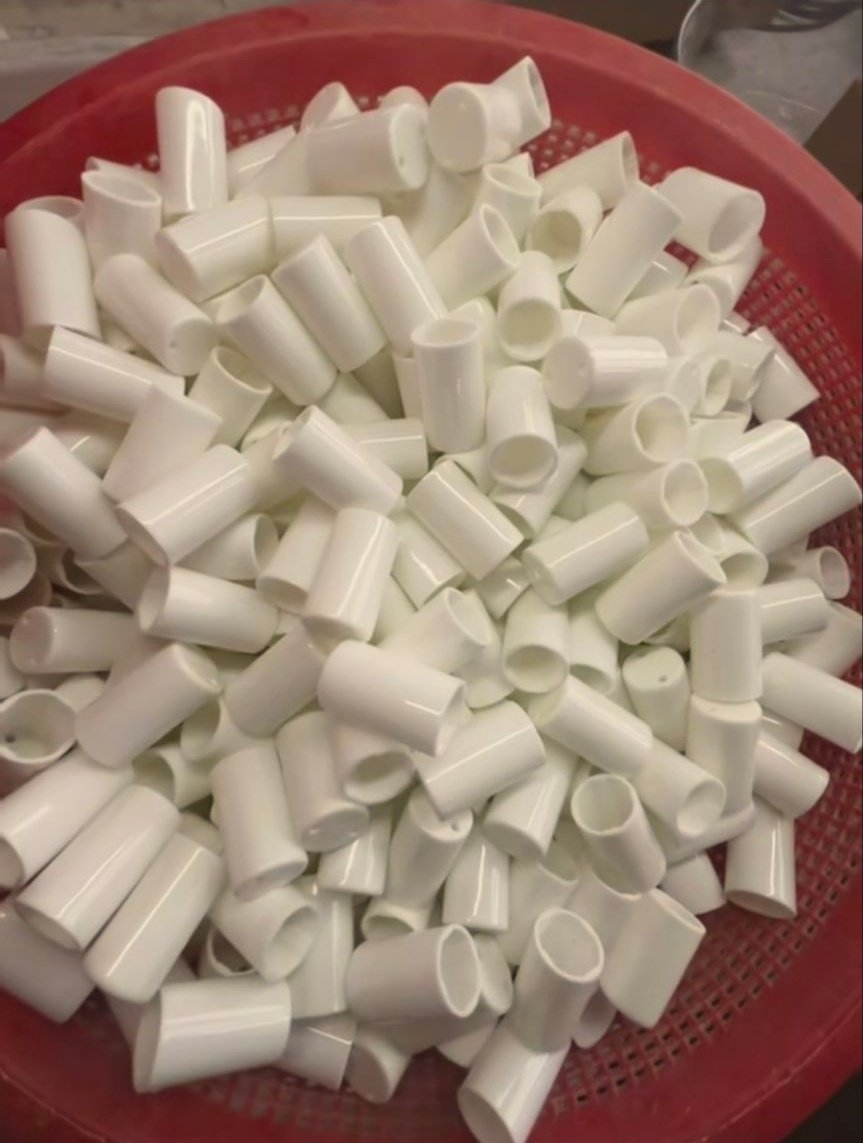 Custom machinable ceramic structural ring with drilled features