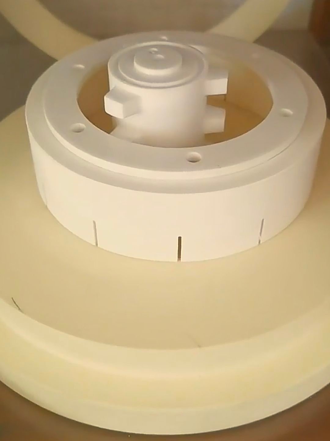 Precision-machined alumina ceramic valve discs