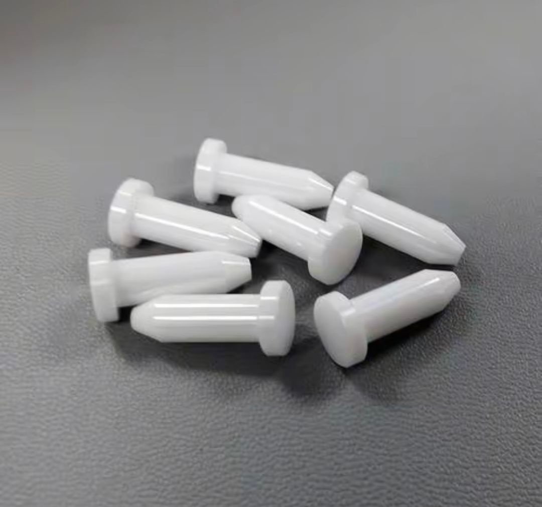 Precision-machined zirconia ceramic plunger